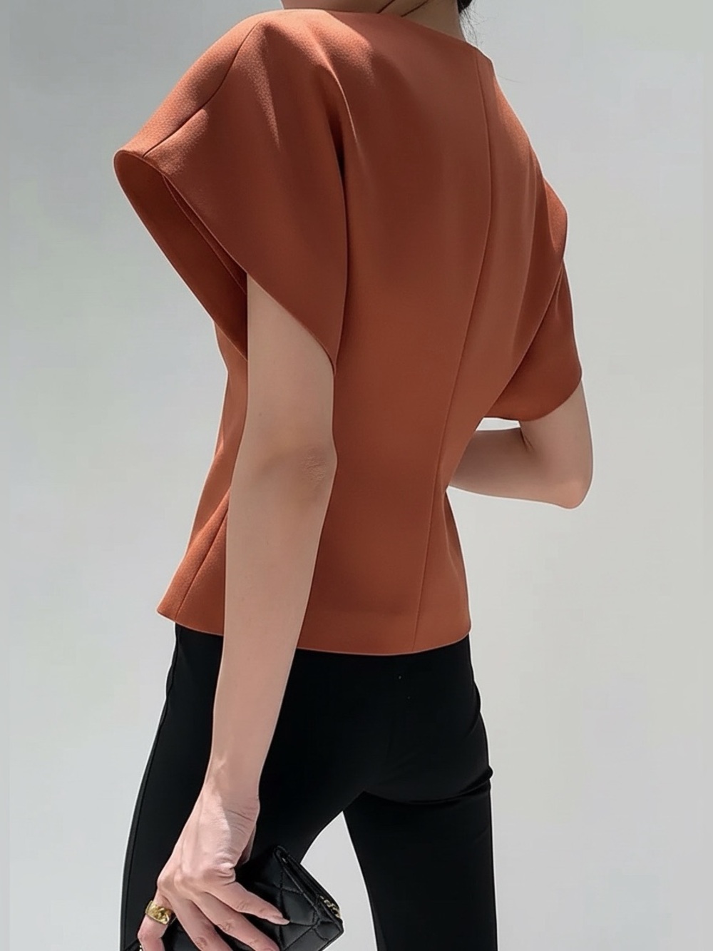 Commense Trendy V-Neck Button Down Blouse - Picture 7 of 7
